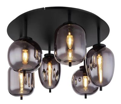 Globo PlafondlampBlacky zwart - 15345-6D