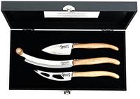 Laguiole Style de Vie Kaasmessenset Luxury Line Eikenhout Stonewash - 3 stuks - thumbnail