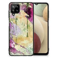 Kleurrijke Telefoonhoesje Samsung Galaxy A12 Letter Painting - thumbnail
