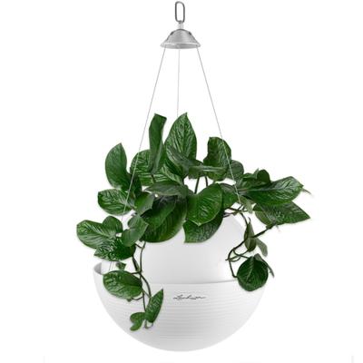 LECHUZA Bloempot - BOLA kleur 32 - Ø 32 × 25 - Complete set - Wit - 3 L