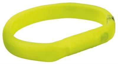 TRIXIE HALSBAND HOND FLASH LICHTHALSBAND USB SILICONE GROEN 70X1,8 CM 2 ST