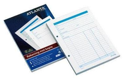 Rekeningblok djois atl a5 50x2vel met carbon | 5 stuks