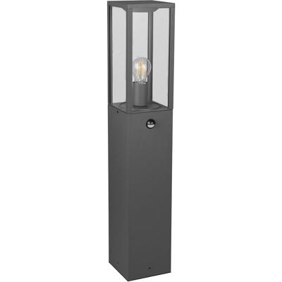 LED Tuinverlichting Buitenlamp - Antraciet Aluminium met E27 Fitting en Bewegingssensor. IP44