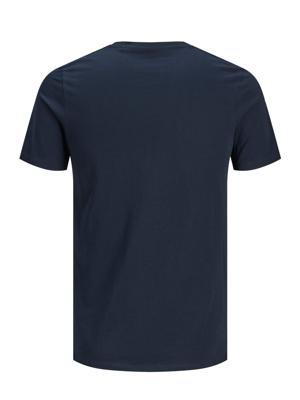 JACK & JONES ESSENTIALS T-shirt Jjecorp met logo donkerblauw