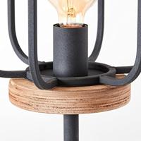 Brilliant Tosh 93145/66 Staande lamp E27 Hout (donker), Zwart (korund) - thumbnail