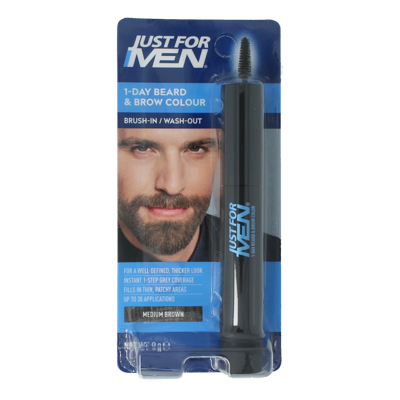 Baard / wenkbrauw midden bruin 9 Milliliter