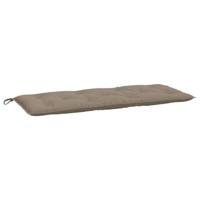 VidaXL Tuinbankkussens 2 st 120x50x7 cm oxford stof taupe - thumbnail
