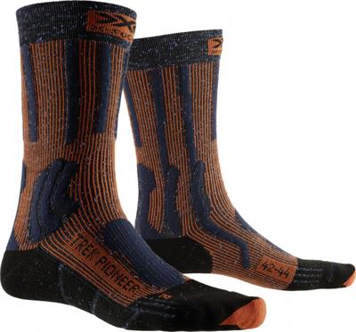X-Socks wandelsokken Pioneer nylon/polyester blauw/rood X-Socks wandelsokken Pioneer nylon/polyester blauw/rood