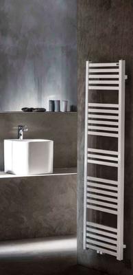 Radiator Tower Middenonder Aansluiting 119X60 cm Wit Aqua Splash