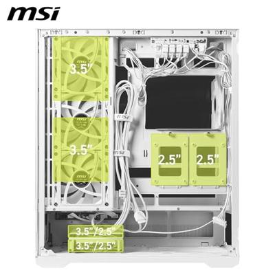 MSI MAG PANO 110R PZ WHITE computerbehuizing Midi Tower Wit MSI MAG PANO 110R PZ WHITE computerbehuizing Midi Tower Wit