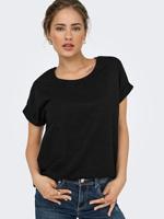 Only Onlmoster Glitter S/s Top Noos Jrs T-shirts Black - thumbnail