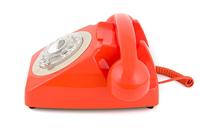 GPO GPO746ROR 746 Desk Phone Rotary Dial Orange - thumbnail