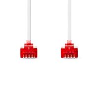 CAT6-kabel | RJ45 Male | RJ45 Male | U/UTP | 2.00 m | Snagless | Plat | PVC | Wit - thumbnail