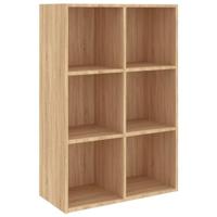 VidaXL Boekenkast/dressoir 66x30x98 cm bewerkt hout sonoma eikenkleur - thumbnail