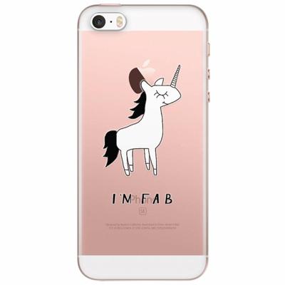 iPhone 5/5S/SE transparant hoesje - I'm fab