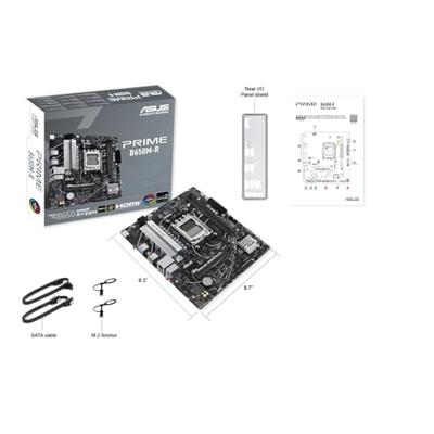 Asus PRIME B650M-R Moederbord Socket AMD AM5 Vormfactor Micro-ATX Moederbord chipset AMD® B650