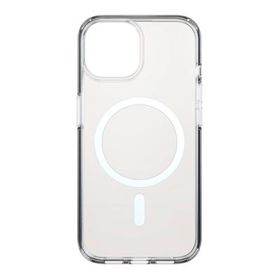 Black Rock Mag Clear Case Backcover Apple iPhone 15 Transparant MagSafe compatible, Stootbestendig