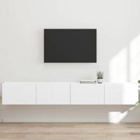 TV Wandkast 2 pcs Wit 60 x 31 x 29.5 cm Bewerkt hout - thumbnail