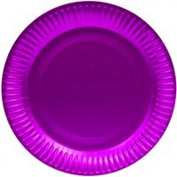 Bordjes metallic pink 8 stuks - thumbnail