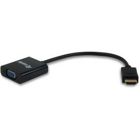 Equip 11903607 HDMI VGA Zwart kabeladapter/verloopstukje Equip 11903607 HDMI VGA Zwart kabeladapter/verloopstukje