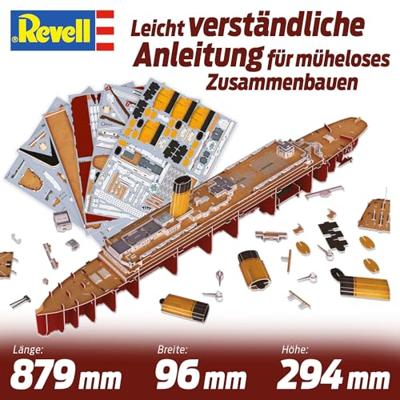 Revell 00154 RV 3D-Puzzle RMS Titanic - LED Edition Aantal puzzelstukjes: 266 Revell 00154 RV 3D-Puzzle RMS Titanic - LED Edition Aantal puzzelstukjes: 266
