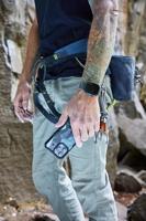 Urban Armor Gear Pathfinder SE MagSafe Case Backcover Apple iPhone 16 Pro Camouflage grijs MagSafe compatible - thumbnail