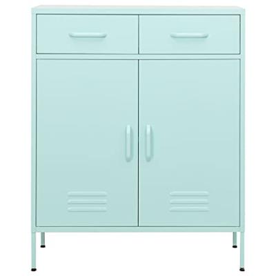 Opbergkast 80x35x101,5 cm staal mint