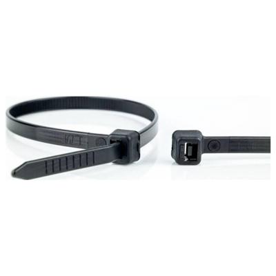 WKK 12092071 12092071 Kabelbinder 160 mm 2.50 mm Zwart Hittegestabiliseerd, UV-gestabiliseerd, Bestand tegen olie, Bestand tegen oplosmiddelen, Bestand tegen