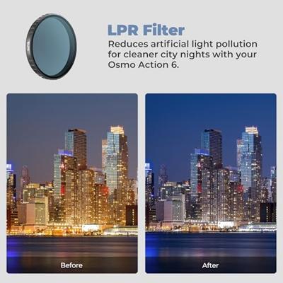 Freewell DJI Osmo Action 6 Light Pollution Reduction Filter
