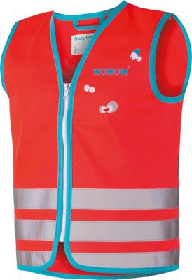 Wowow Crazy Monster Jacket fluohesje, rood S (kind)