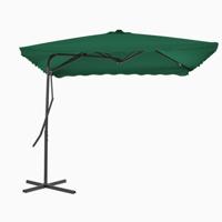 VidaXL Parasol met stalen paal 250x250 cm groen - thumbnail