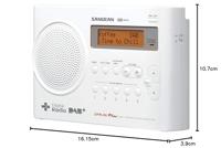 Sangean DPR-69+ Transistorradio DAB+, VHF (FM) Acculaadfunctie Wit - thumbnail