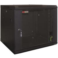 WP Rack WPN-RWB-12606-B Wandbehuizing Glasdeur 12U Zwart - 600x635x600mm (BxHxD) - thumbnail