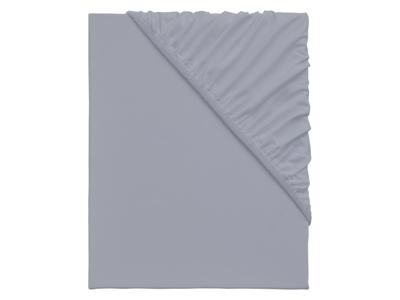 Emma Jersey hoeslaken 140-160 x 200 cm (Grijs)