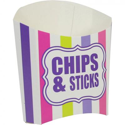 Amscan feestbakje chips & sticks 12 cm | 100 stuks