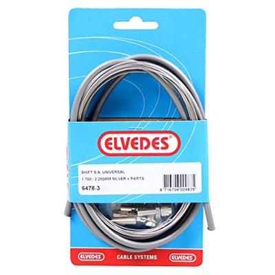 Elvedes Versnellingskabelset 1700 / 2250 mm universeel sturmey archer rvs - zilver (op kaart) Elvedes Versnellingskabelset 1700 / 2250 mm universeel sturmey archer rvs - zilver (op kaart)