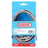Elvedes Versnellingskabelset 1700 / 2250 mm universeel sturmey archer rvs - zilver (op kaart) - thumbnail