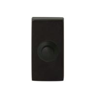 Hardbrass Beldrukker rechthoek - puurzwart - thumbnail