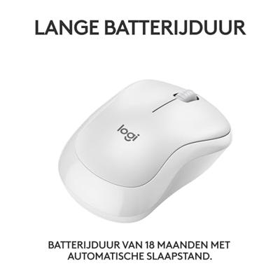 Wireless muis Logitech M240 Wit