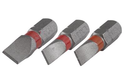 Wolfcraft Bits Solid | Sleuf 0.8x5.5, 1.0x5.5, 1.2x6.5 | 3-delig - 1338000 Wolfcraft Bits Solid | Sleuf 0.8x5.5, 1.0x5.5, 1.2x6.5 | 3-delig - 1338000