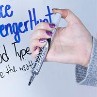 Whiteboardmarker Pentel MWL5S Maxiflo rond 1mm zwart | 12 stuks - thumbnail