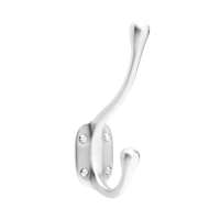 De Oude Deurklink Kapstokhaak mat nikkel - thumbnail