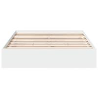 Bedframe met lades bewerkt hout wit 140x200 cm - thumbnail