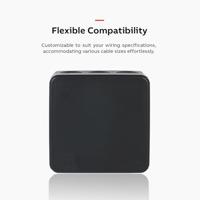 Kabeldoos zwart AP9/M IP55 ABB voor muur en plafond - thumbnail