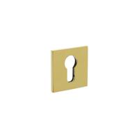 Olivari Vierkant rozetTira profielcilindergat messing - 1572BZL - thumbnail