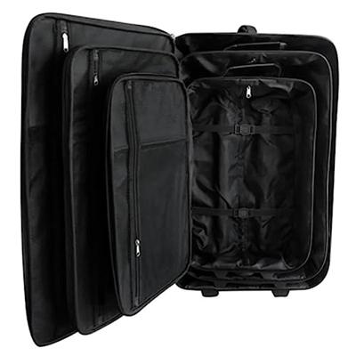 Reisbagage set zwart 5-delig - thumbnail