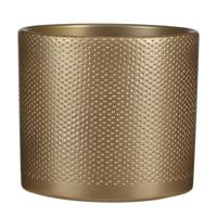 Era pot round gold relief H17,5 x D19,5 cm stenen binnenpot Mica Decorations - Mica decorations - thumbnail