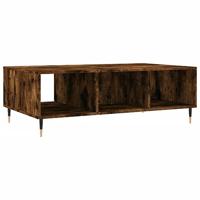 Salontafel 104x60x35 cm bewerkt hout gerookt eikenkleurig - thumbnail