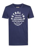 52% korting - Petrol Industries Heren Logo artwork t-shirt Dark petrol - L - thumbnail
