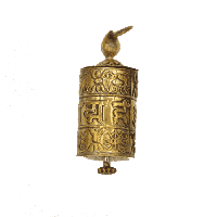 Gebedswiel Hanger OMPMH Goudkleurig - thumbnail